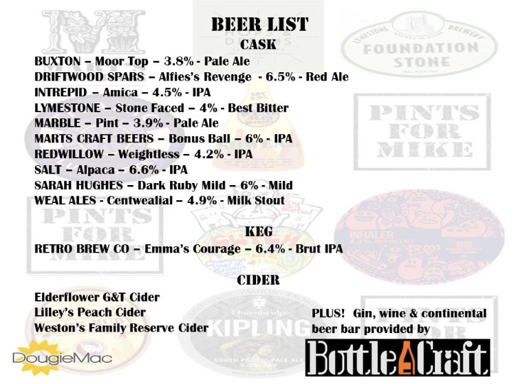 BEER LIST IS READY! <a href="/BottleCraftSOT/">BottleCraft</a> <a href="/martscraftbeer/">Mart's Brewhouse & Tap</a> <a href="/DougieMacStoke/">Dougie Mac</a> #beer #festival #charity #hanleycq #piccadilly #stoke