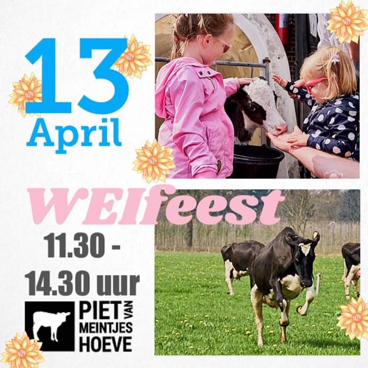 desmaakvanhier's tweet photo. Ja hoor! Noteer alvast in de agenda! Zaterdag 13 april mogen de koeien weer naar buiten. Dat wordt weer een gezellige dag. Kom je ook naar de Piet van Meintjeshoeve in Heukelom? https://t.co/GyZHZu8AGz