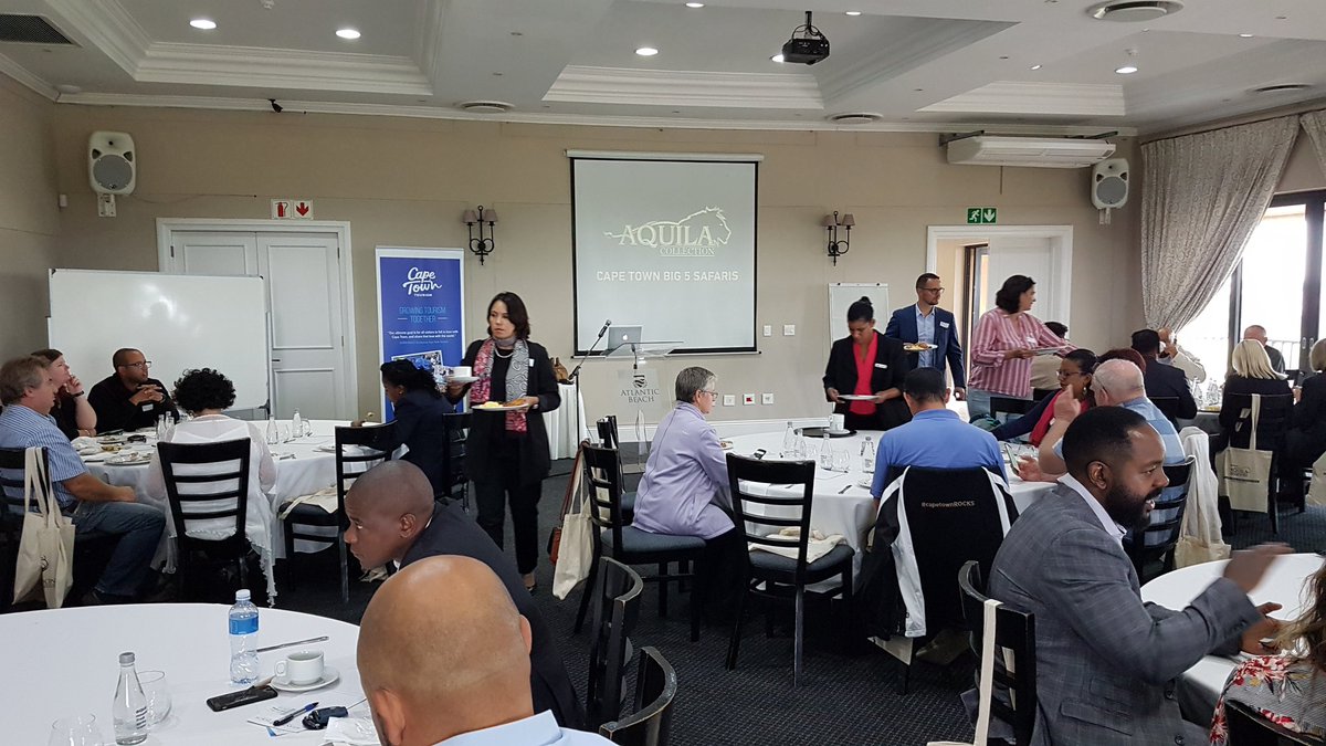 CapeTownTourism's tweet photo. Hey CTT Members, we're at Atlantic Beach Golf Club to connect with you and support your business with our #CttConnect event brought to you by @AquilaSafaris. Let's connect! https://t.co/wwLhXBUMa3