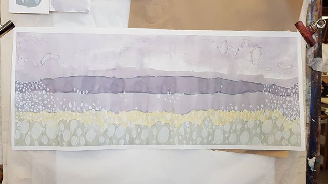 Shimzbar's tweet photo. #Handmade # ink #landscape #inklandscape #inkmaking #makingink #unilife #artstudenttest https://t.co/URFRslGmNs