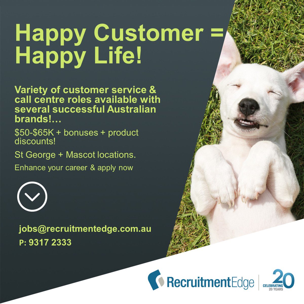 recruitmentedge's tweet photo. Hiring - Customer Service / Call Centre Roles - #recruitmentedge  #therightpersonforthejob  #jobsinsydney  #sydneyjobs https://t.co/afyR0u0jbJ