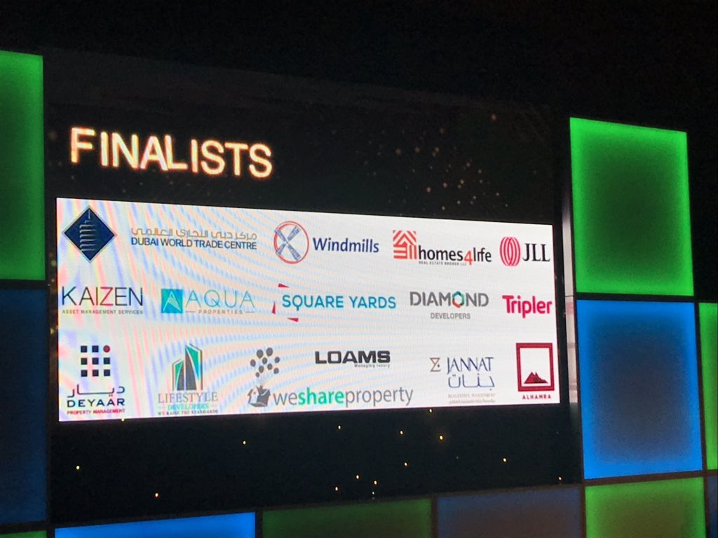 WeShareProperty's tweet photo. Award night! We had a great time last night at the @GulfREAwards where we were a finalist for Best #tech in #realestate . Great to see sustainable development and customer experience categories as well as the more traditional ones. Huge congratulations to all the winners! https://t.co/YUZIFXZDw5