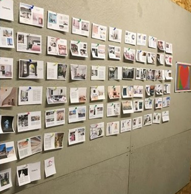 Behind the scenes on a magazine. How cool is it to stand back and see all the pages of a magazine come together? Seeing all the mini pages in one place like this is how most editorial teams work #designanthology #newmagazine #newissue #interiormagazine #interiors #insidestylists