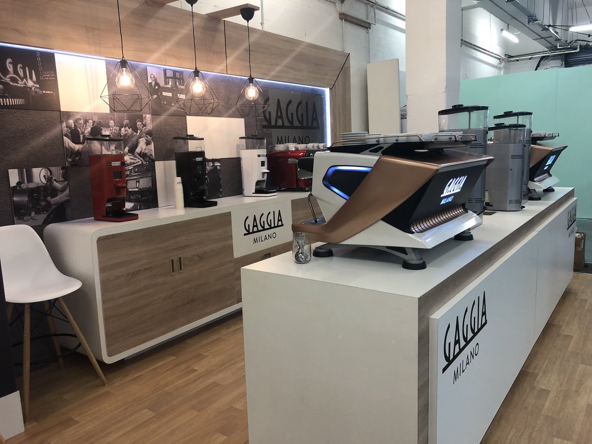 EVOCA_UK_Ltd's tweet photo. Today’s the day! The start of London Coffee Festival join us on stand G20 for the UK relaunch of @LoveGaggia coffee machines #londoncoffeefestival #lareale #laradiosa https://t.co/tmglB1QIZf