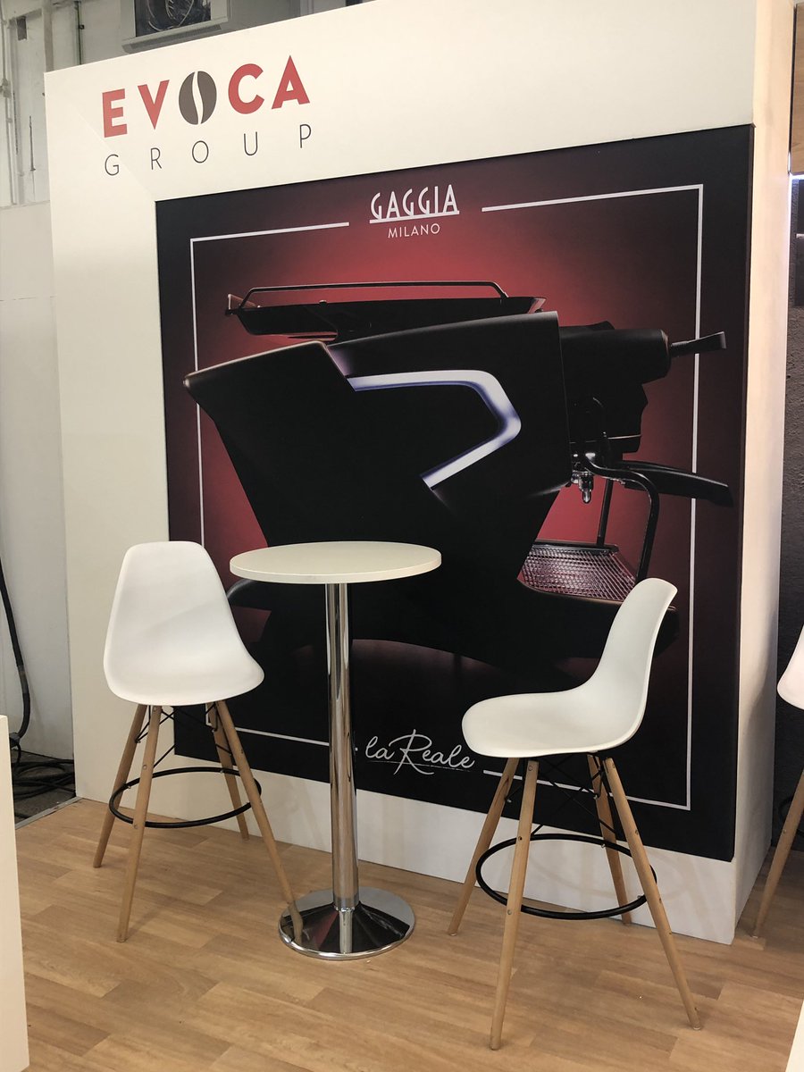 EVOCA_UK_Ltd's tweet photo. Today’s the day! The start of London Coffee Festival join us on stand G20 for the UK relaunch of @LoveGaggia coffee machines #londoncoffeefestival #lareale #laradiosa https://t.co/tmglB1QIZf