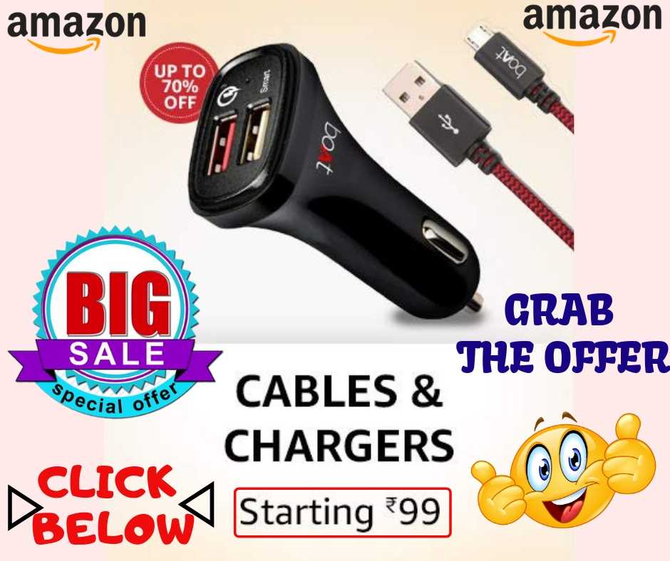 technews_hsi's tweet image. High-Quality Cables &amp;amp; Chargers Starting at Rs 99 ONLY
Offer of the Day BUY NOW- amzn.to/2UemzoQ
#amazon #amazonebigSale #cables
@amazon @GadgetsHERO  @Gadgets360  @gadgetsnow @technewsworld 
Amazon Link- amzn.to/2yYHkLK
Link to get discounts on all Amazon products