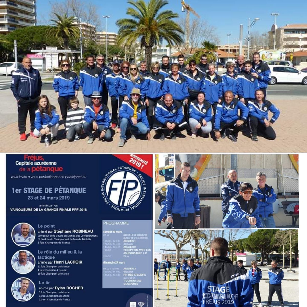 dydy_rocher's tweet photo. Retour en images lors de notre 1er stage de pétanque qui a eu lieu le 23 et 24 Mars, organisé par le Fréjus International Pétanque, animé par Henri et moi même 😊
Un super week-end rempli de partage, connaissance et bonheur!
Merci à tous 👍 https://t.co/OeTxTEOwg5