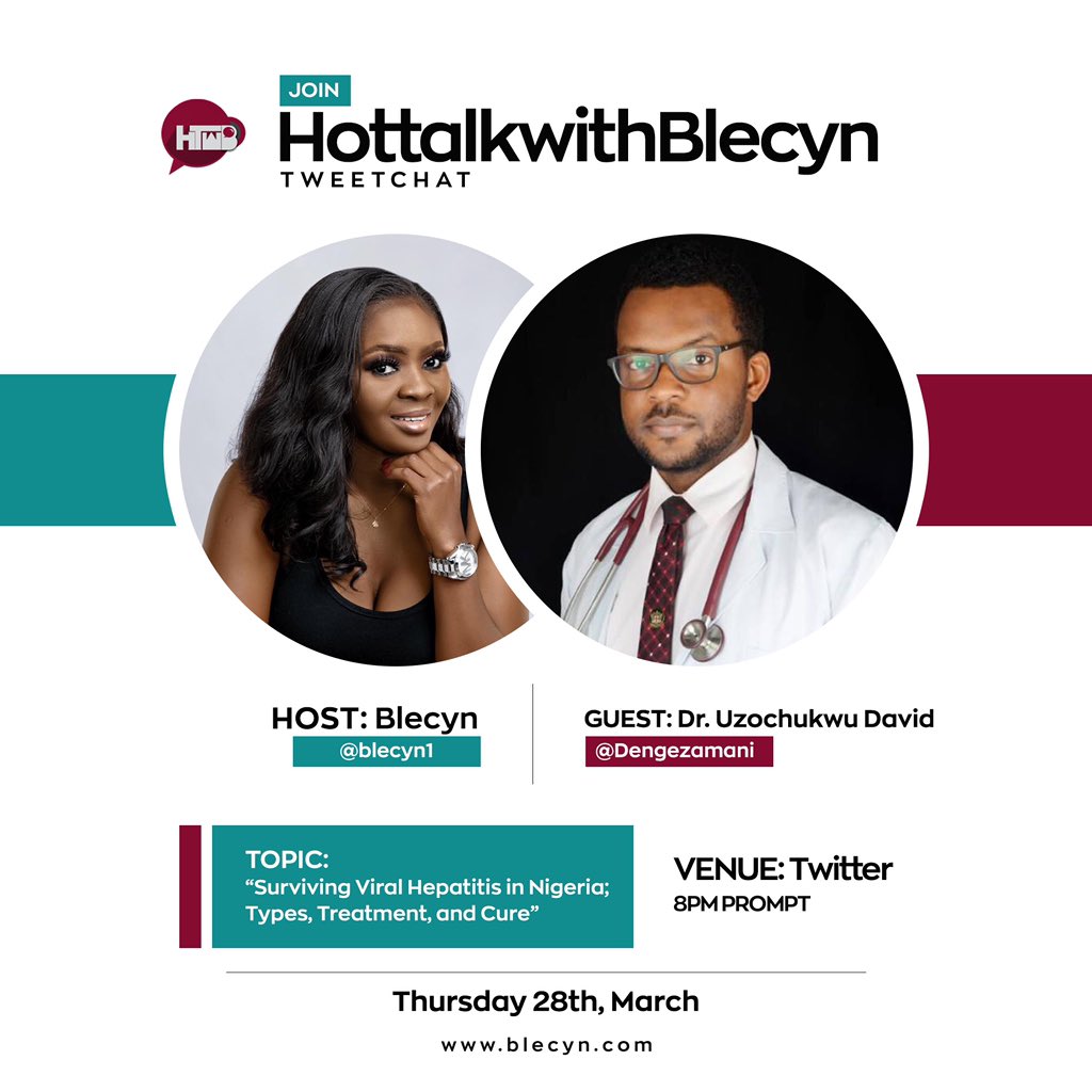 HotTalkWithB's tweet image. MYTHS of Hepatitis: People living with Hepatitis cannot continue having sex.

2. Hepatitis is a genetic/hereditary disease which is passed on from parent to child

What are the other myths you’ve heard.Ask @Dengezamani anything you want to know about #Hepatitis #HotTalkWithBlecyn