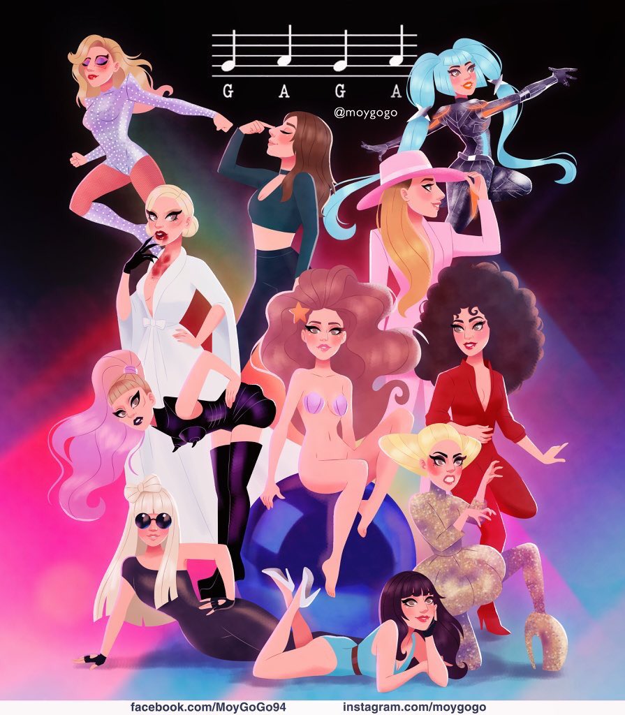 Happy Birthday Lady Gaga! 
 
Love, Little Monsters   Artwork:  