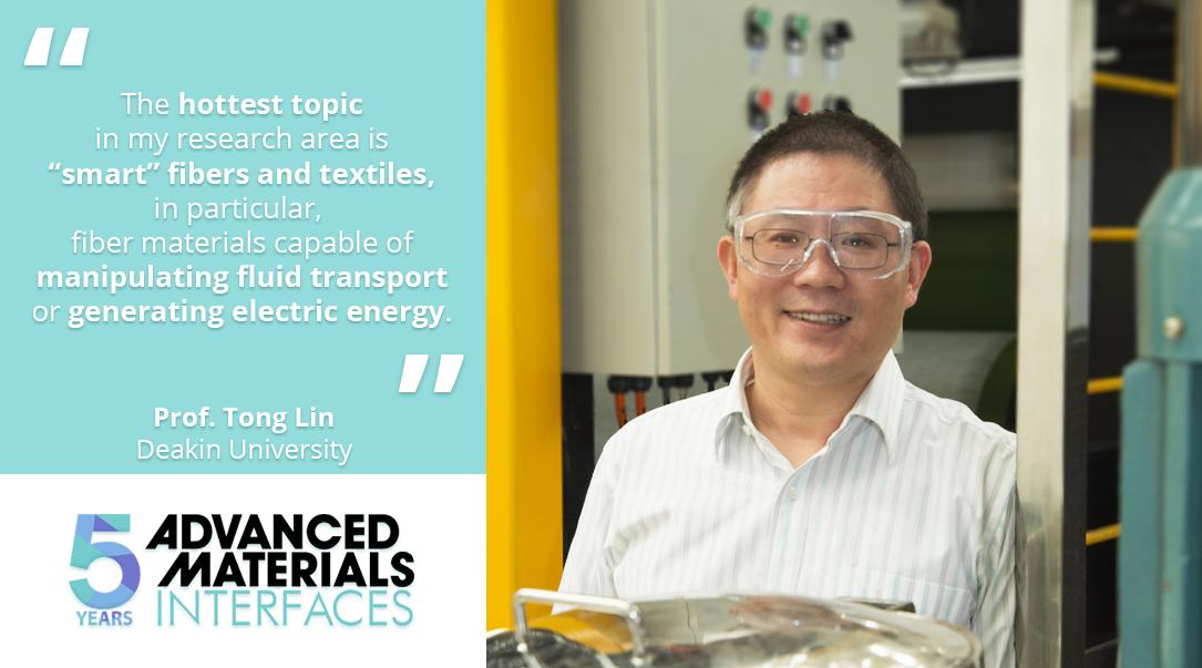 AdvPortfolio's tweet photo. Prof. Tong Lin from @Deakin discussed with us what he thought was the "hottest" topic in his field! #smartfibers #smarttextiles #electricgeneration Check out other hot topics covered by Advanced Materials Interfaces here: https://t.co/VQCeqlNSuj https://t.co/QszoNUs2fH