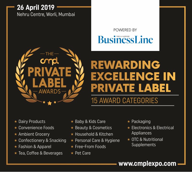 Inviting #Manufacturers, #Retailers &amp; #FMCG Brand-owners of Food &amp; Non-food Products to SUBMIT YOUR NOMINATION and get recognised for innovation in private label.

🏆 Submit your Nomination - bit.ly/2UXByAz
🗓 Save the date - 26 April 2019, Nehru Centre, Worli, Mumbai