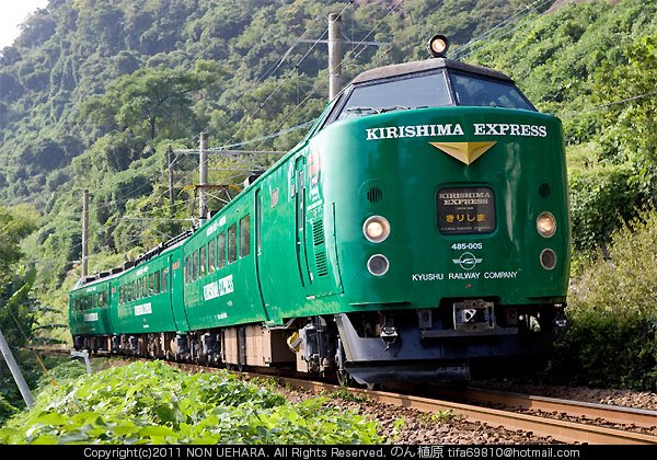 HighGrade仕様TOMIX 緑色の485系きりしま トミックス 98469 485系特急