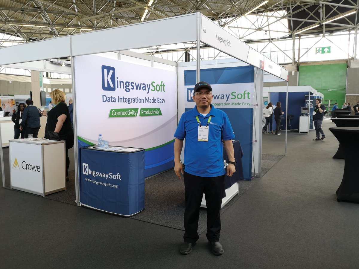 kingswaysoft's tweet photo. Another beautiful day in Amsterdam, another day of learning networking, and sharing at #UGSummitEurope. Stop by our booth if you want to have a chat about #Dynamics365 data integration or anything in general. w/@danielcai https://t.co/8JGkQwbqQR