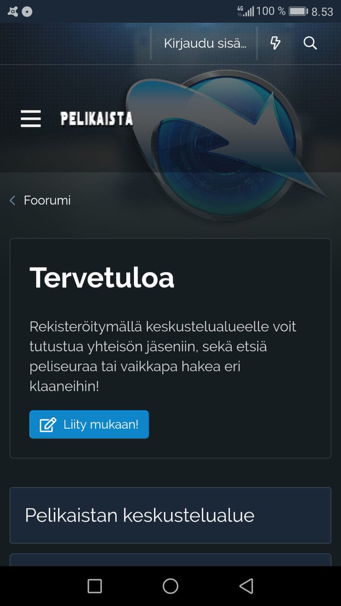 Pelikaista's tweet image. Pelikaistan keskustelualue on vielä suljettu huoltotöiden vuoksi, mutta tässä hieman maistiaisia tulevasta. Tältä se näyttää nyt luurin ruudulta!

#XenForo2 #Pelikaista #GamingFi #workinprogress
