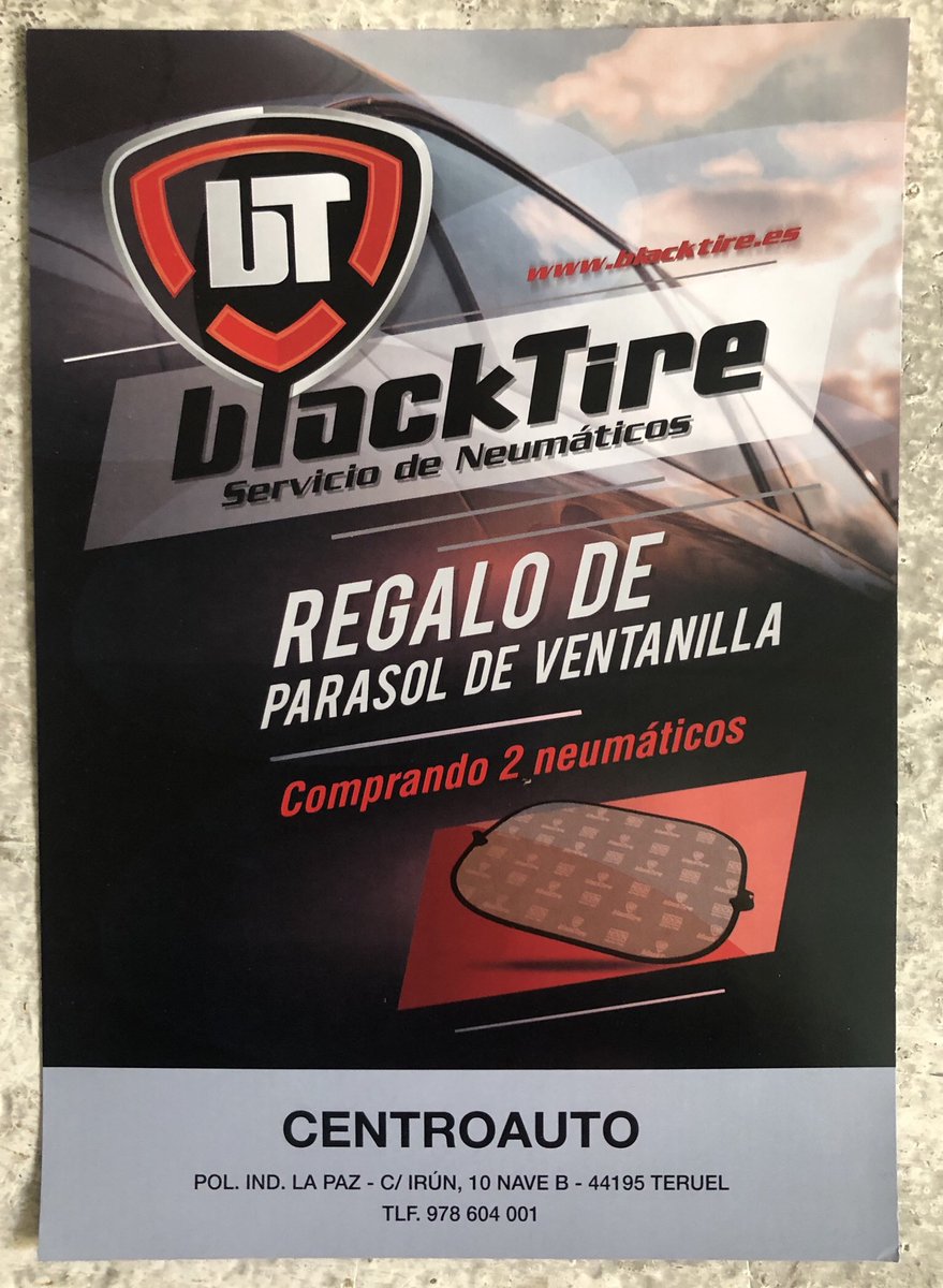 nLineaConTeruel's tweet photo. Promoción de ruedas en CENTROAUTO. En el Polígono La Paz de Teruel. Válido hasta el 27 de Abril. #centroauto #ruedas #polígonolapaz. https://t.co/OKhKo33Jtw