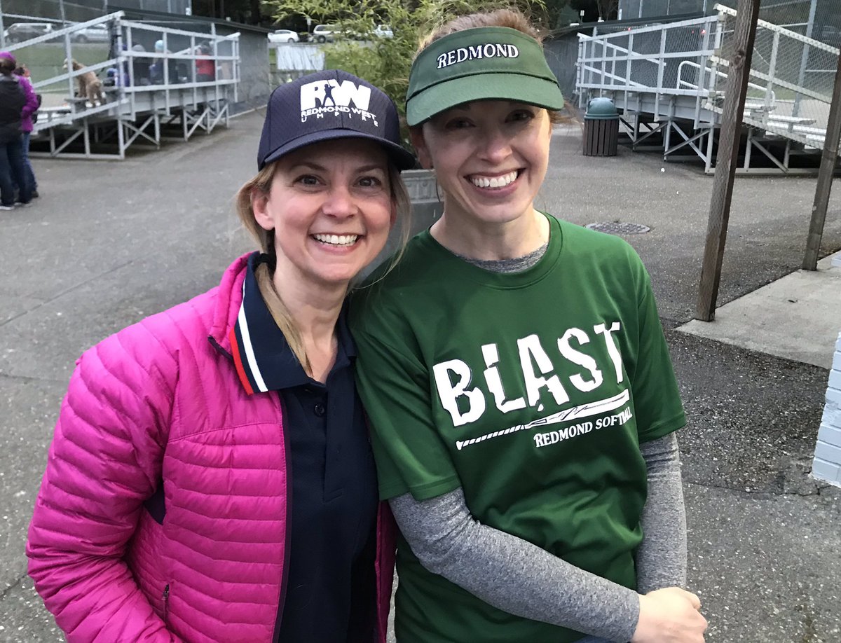 RedmondWestLL's tweet photo. Ever wonder what a 1st time @LittleLeague Umpire and Manager look like after their 1st game of the season? #GirlsWithGame #RWLL #Volunteers #Smiles https://t.co/Fk8BJS4fUK