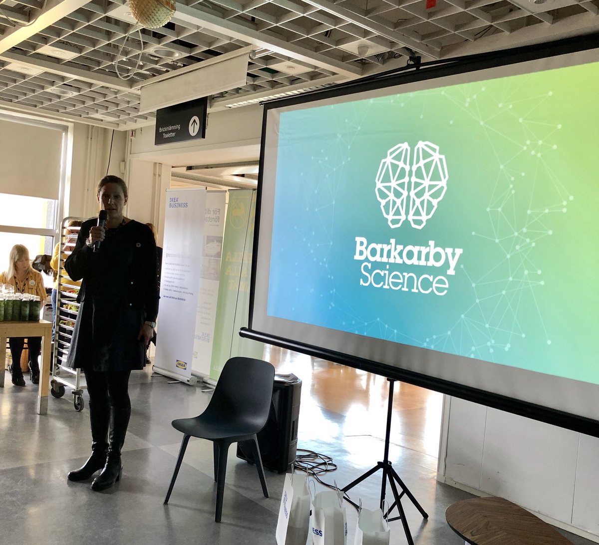 Är på kommunens företagarfrukost där <a href="/AngmanJenny/">Jenny Ångman</a>, VD för @BarkarbyS berättar om bolagets syfte och verksamhet. <a href="/Jarfalla_kommun/">Järfälla Kommun</a> #järfälla #barkarbyscience