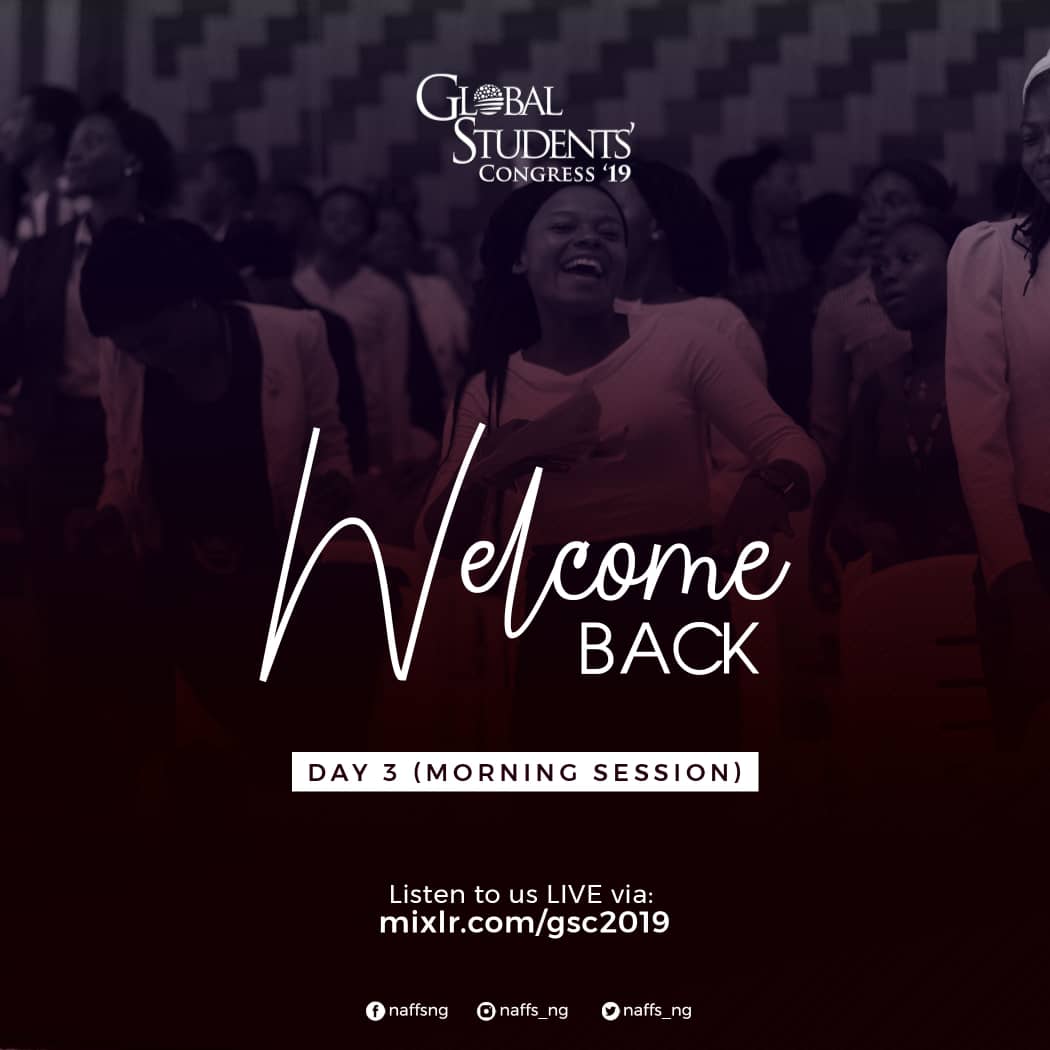 naffs_ng's tweet photo. Good morning everyone! We are ready for encounters. 

Follow us via our live radio at https://t.co/maTguFMRR8 

#GSC2019 
#JesusOnlyJesusEver 
#SilverJubilee
@WiGRadio https://t.co/Zfw6zICm67