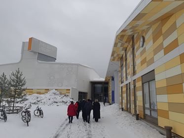 EU_eLighthouse's tweet photo. 📸 elighthouse’s final seminar concluded yesterday with visits to several energy efficient sites, including; Laanila’s School; Raksila Swimming Pool, and; Lööki Kitchen 💡
#elighthouse #elighthouseOulu #energyefficiency #retrofitting https://t.co/x3Q7dXy6rB