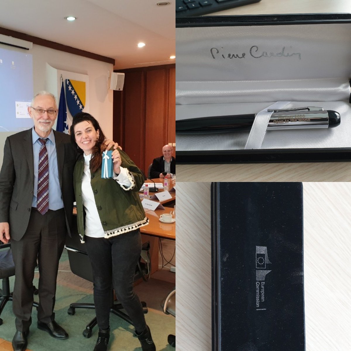 MDobroshi's tweet photo. Delighted and thankful by this token of appreciation from #EuropeanCommission #DG_RTD on our excellent cooperation on R&D and innovation actions for #WB6.
@rccint for and with the region since 2008🇪🇺 https://t.co/CcEWUPK7MA
