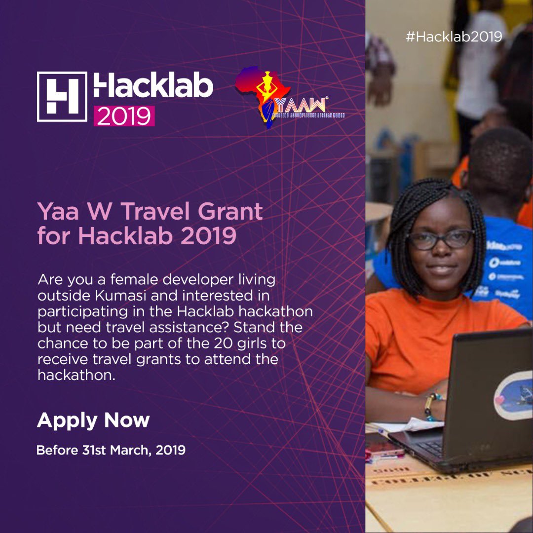 hacklabfdn's tweet photo. Female participants can apply for the We Code Too Travel grant sponsored by YAAW via https://t.co/xgoh0otOGV 
Register now: https://t.co/Pf3hFfEbo0
Or download the official event app, Hacklab Connect on
Playstore: https://t.co/5UItzM7jdq
Appstore: https://t.co/QKSxjS5oPO https://t.co/IYTNDE39Uv