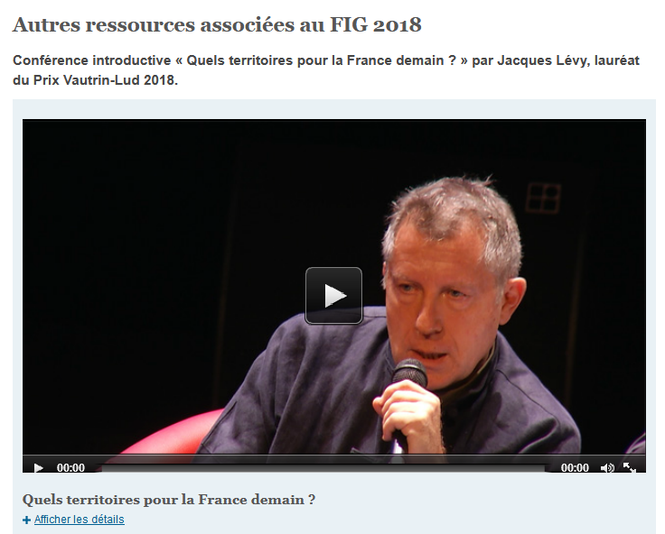 histgeo_edu_num's tweet photo. [Actualité portail national #HG] Plusieurs captations vidéo de la conférence inaugurale du #FIG2018 et de la table  ronde organisée par l’Inspection générale autour de la thématique "La France demain" ont été publiées
https://t.co/O3MNcXcvD2 https://t.co/ON8bEvANLS