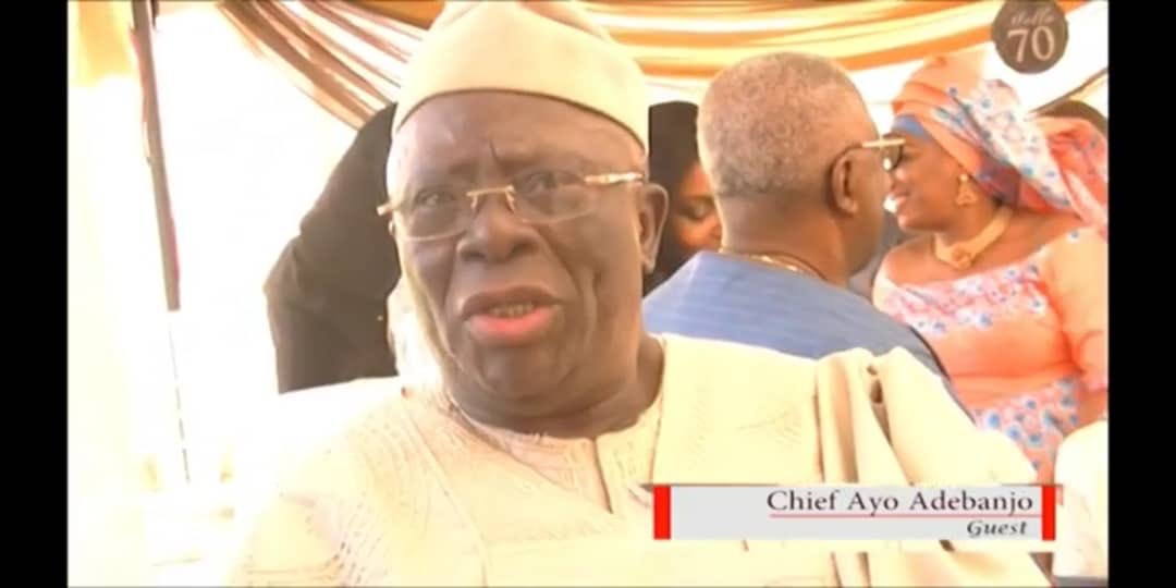 SocialplusA's tweet photo. Chief Ayo Adebanjo celebrates with prof. Dr Lovett Lawson on his 70th birthday Thanksgiving in Abuja Nigeria https://t.co/MWIUwq85kn
