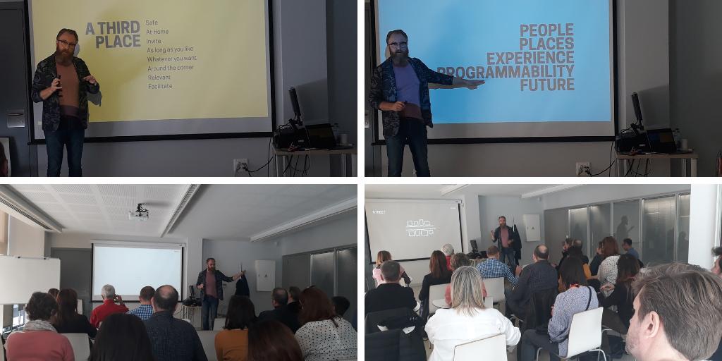 IdCare_es's tweet photo. Agradecidos a @aatvos por compartir sus ideas, sus propósitos, su experiencia y su amor por los #3rdplaces con nosotros. Totalmente embriagados por su inspiración. Recomendamos leer su libro "How to create a relevant public space". #biblioteca #libraries https://t.co/GAA2MCJvnY