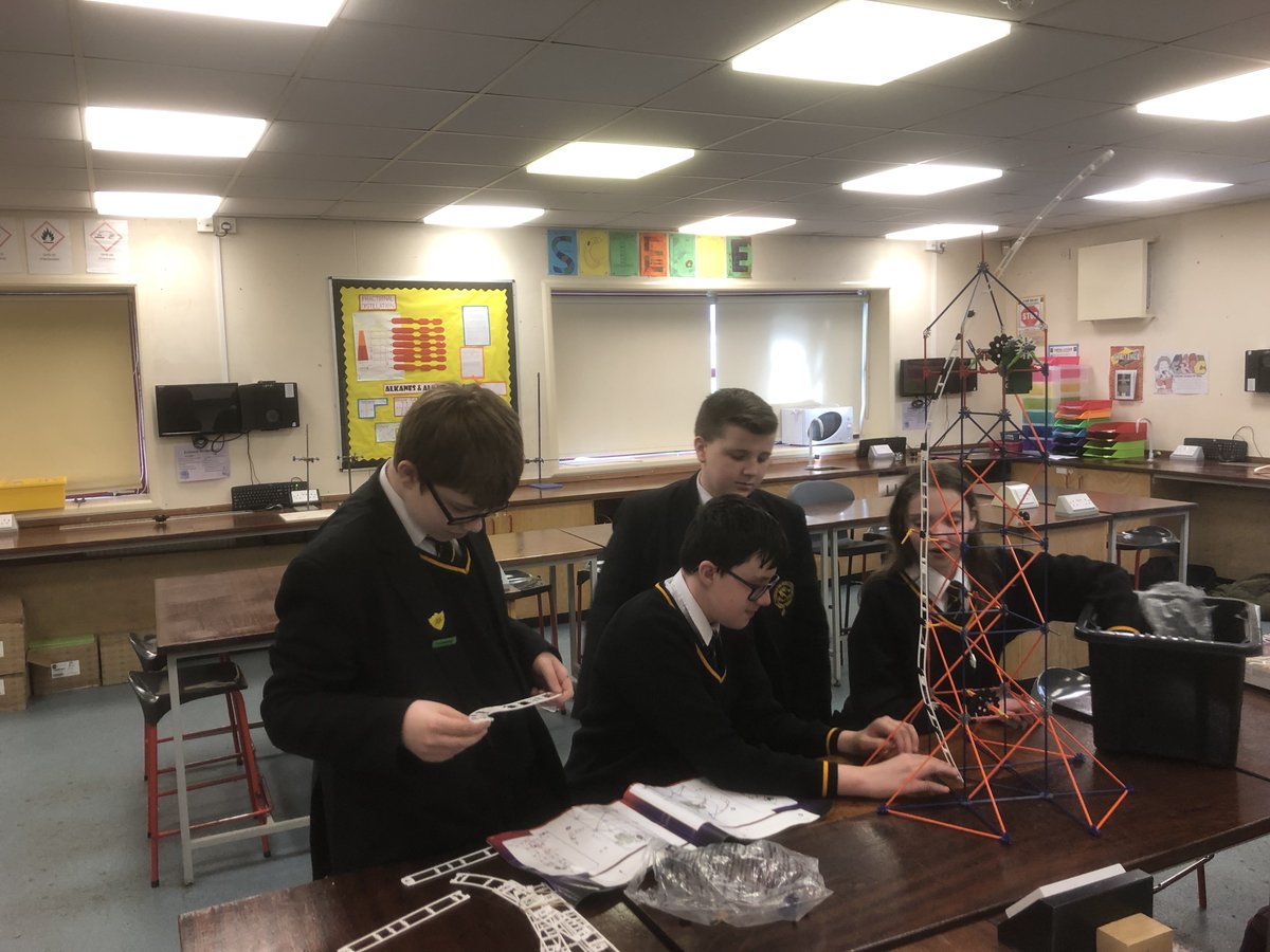 STM_College's tweet photo. STEM Society completed building their amazing rollercoasters this half term. Soon they'll be working on other engineering projects! #outstandingscience https://t.co/CqrXU7snFw