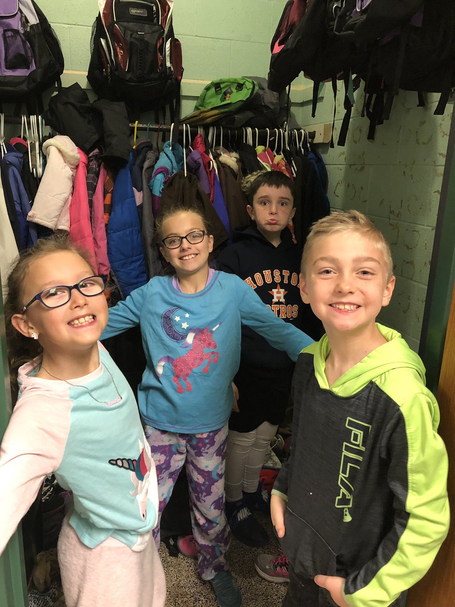 JamieLemmen's tweet photo. Thank you 3rd graders for organizing our coat closet! #pinewoodpride https://t.co/xlAtUpP1pd