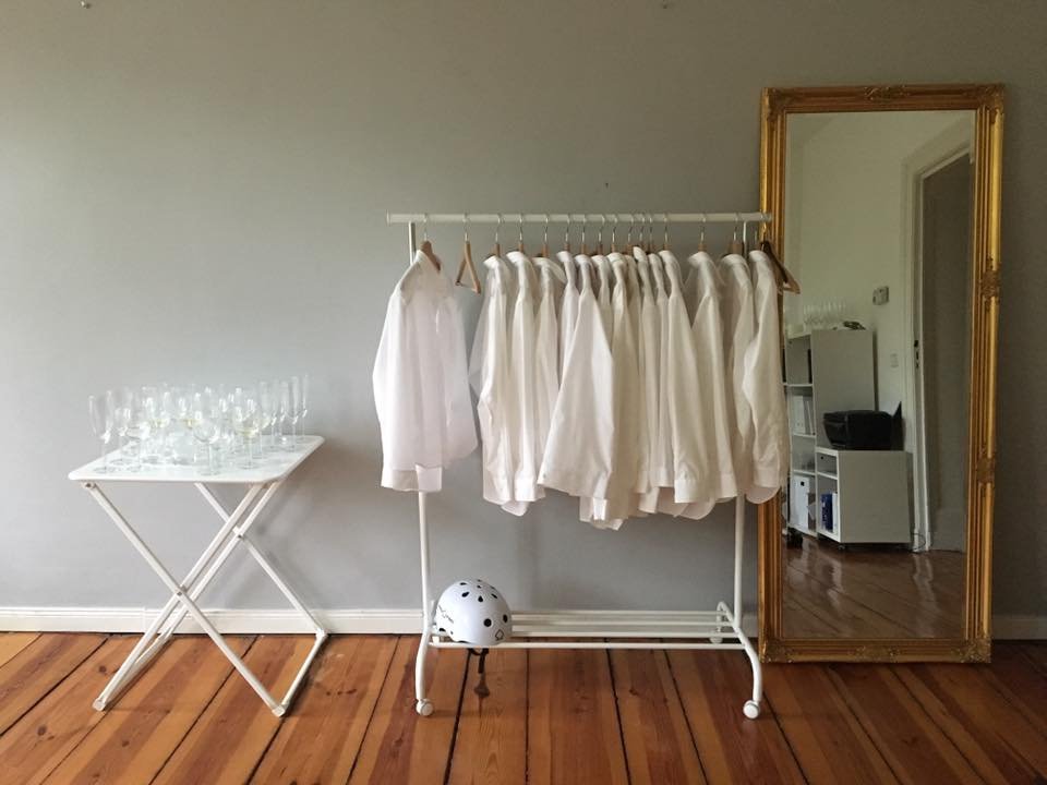 For #throwbackthursday, a throwback to our studio days in Berlin. 

This was the day we set up for an 'open studio' event, to demonstrate the principle, "less is more". We give you fewer pieces in your wardrobe that work harder for you.

#minimalistwardrobe

#capsulecloset