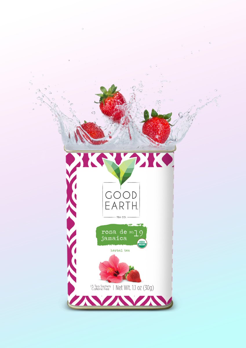GoodEarthTea's tweet image. Hibiscus. Lemon myrtle. Strawberry. No wonder it’s our #1 iced tea…