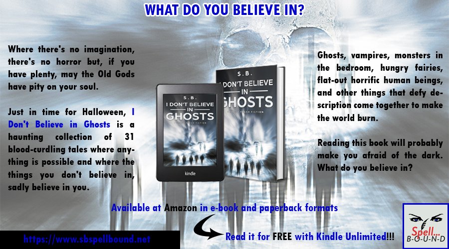 Cyber_Dystopia's tweet photo. I'd like to bring to your attention I DON'T BELIEVE IN GHOSTS by @S_B_stories - "This book will make you afraid of the dark" (5★ Review) https://t.co/bWnnAQDXZT #supernatural https://t.co/49gWZCWXkq