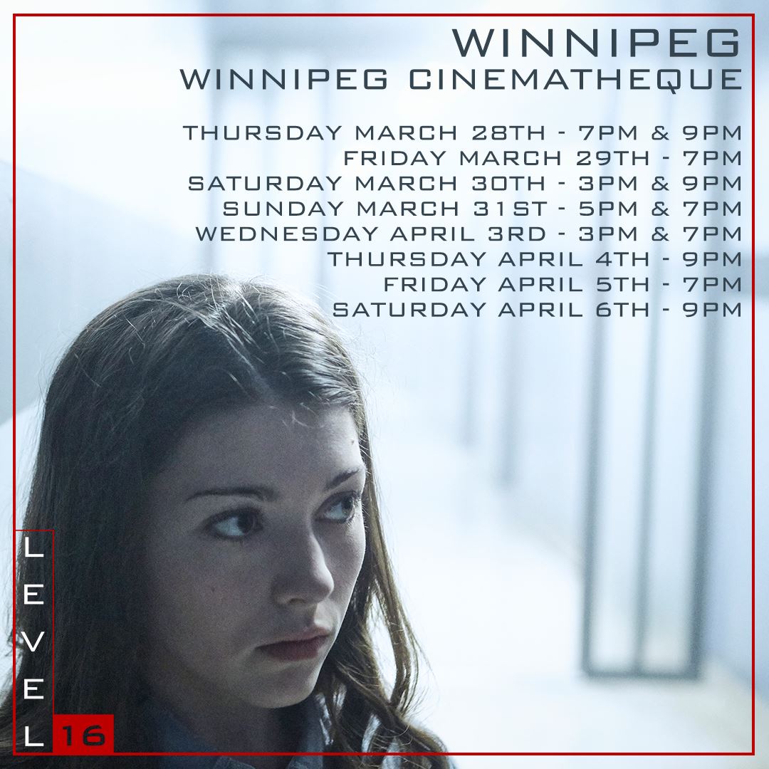 RavenBanner's tweet photo. Patience is a virtue. It's #OpeningDay for @DEsterhazy's #LEVEL16 in #Winnipeg this evening at @WFGCinematheque. #Ottawa follows Friday at @mayfairtheatre❗

🚨FINAL DAY #TORONTO @CineplexMovies @YDSquare 7:40PM &amp; 10:10PM ➕ #CALGARY @GlobeCinema 7:10PM &amp; 9:10PM🚨 https://t.co/fJmaKXj2JA