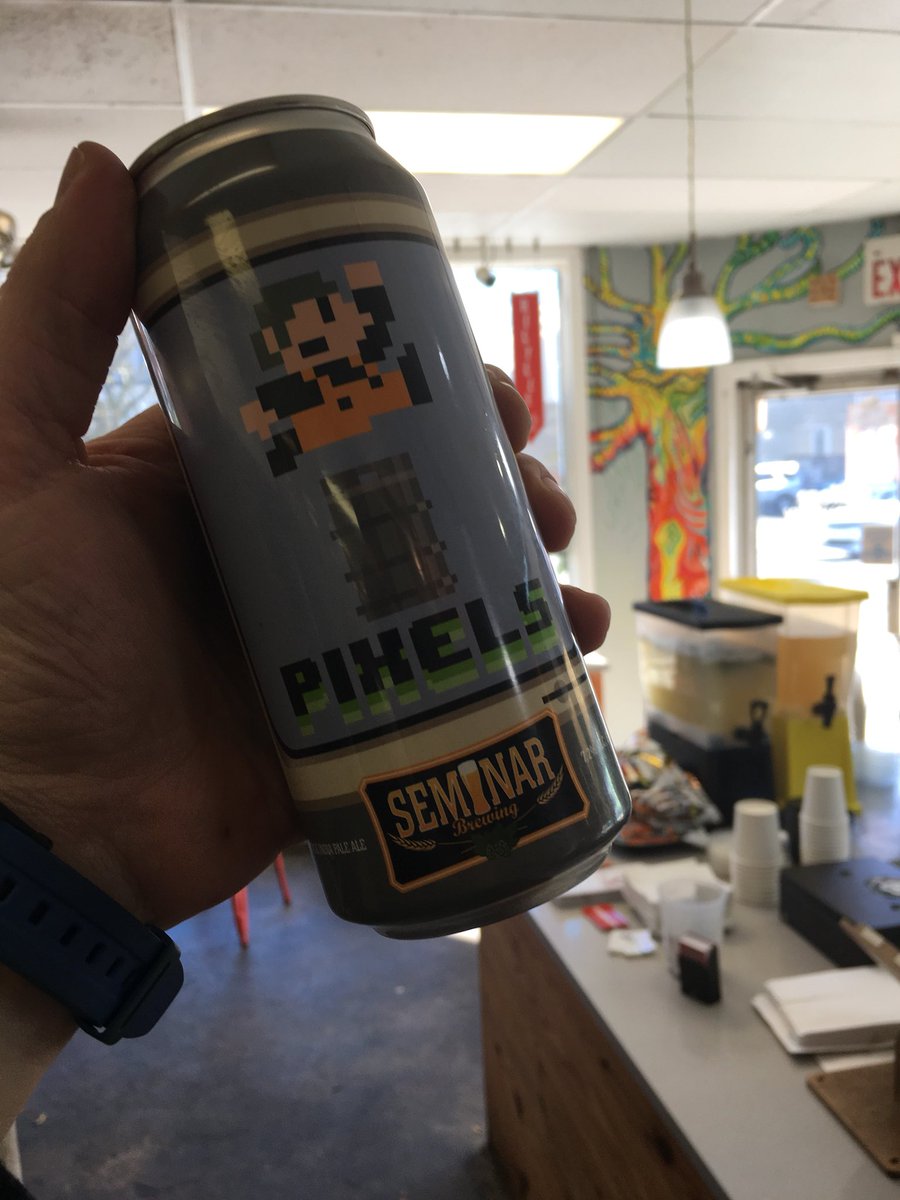 persimmoncafe's tweet image. New beer! Pixels from @seminarbrewing juicy cloudy New England IPA