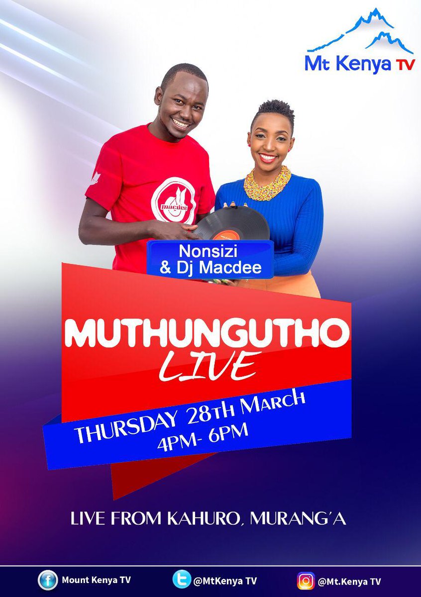 wanjikuwanjirus's tweet photo. #MuthunguthoLive is with @Djmacdee254 mwanake wa Karen na @AgnesNonsizi nyarari ya ruriri mari live n direct kuuma Kahuro,Murang'a ...Niwihariirie kudundaing nginyagia thinacara ? #NiguthiiRiu...
#MuthunguthoLive
#KahuroEdition
#IsaTbt https://t.co/x8ScszjP69