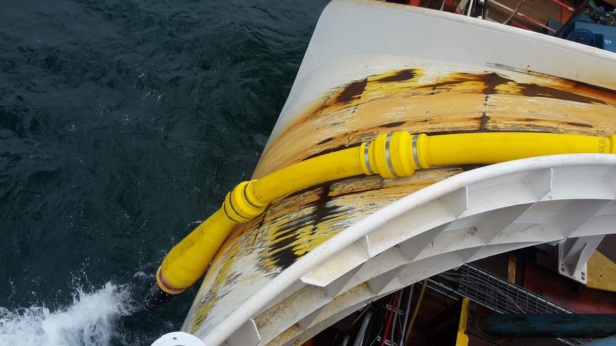 Yay !!! One of our CPS being installed on the Hornsea One project ....... #subseacableprotection #offshorewind