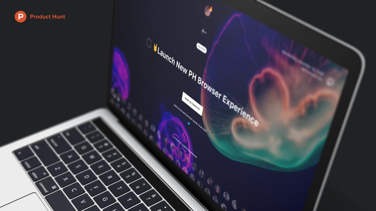 rrhoover's tweet photo. We just launched Product Hunt Tab, a virtual co-working space for makers 😊

https://t.co/eXm5qa2yJ8 https://t.co/3JkM2jMGKQ
