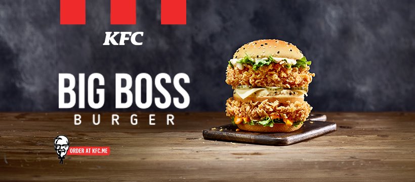 Kfc Arabia On Twitter Eat Like A Boss With The New Big Boss Burger From Kfc Order Now Not Available In Egypt Morocco Iraq