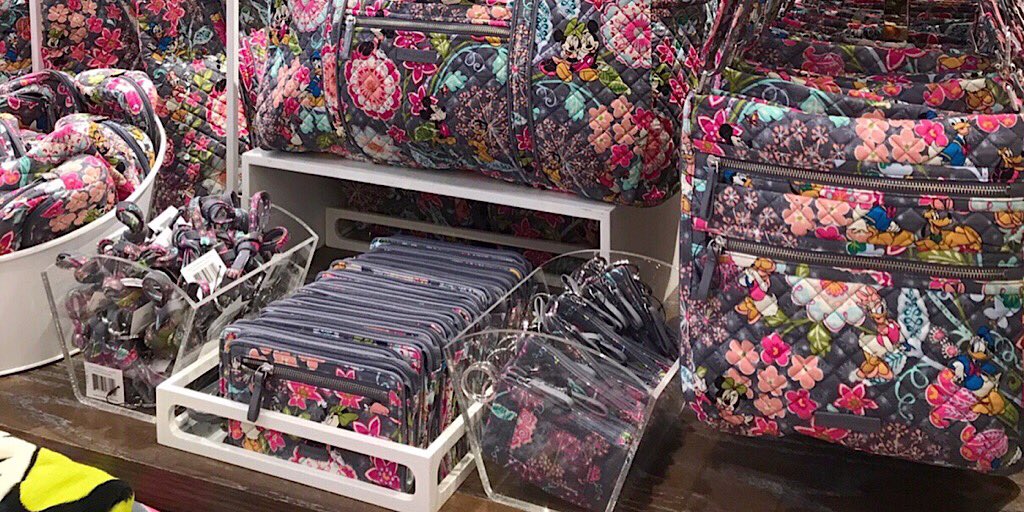 verabradley's tweet photo. It's here! Mickey &amp; Friends is now available to shop at our @disneysprings store! RT if you can't wait to make this pattern yours! https://t.co/4i2jrPLJf7