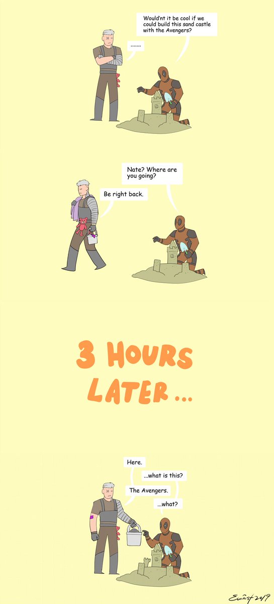 evinist11241's tweet photo. #deadpool #cablepool Try to fix this joke before it's too late. https://t.co/s3NOb3ePyU