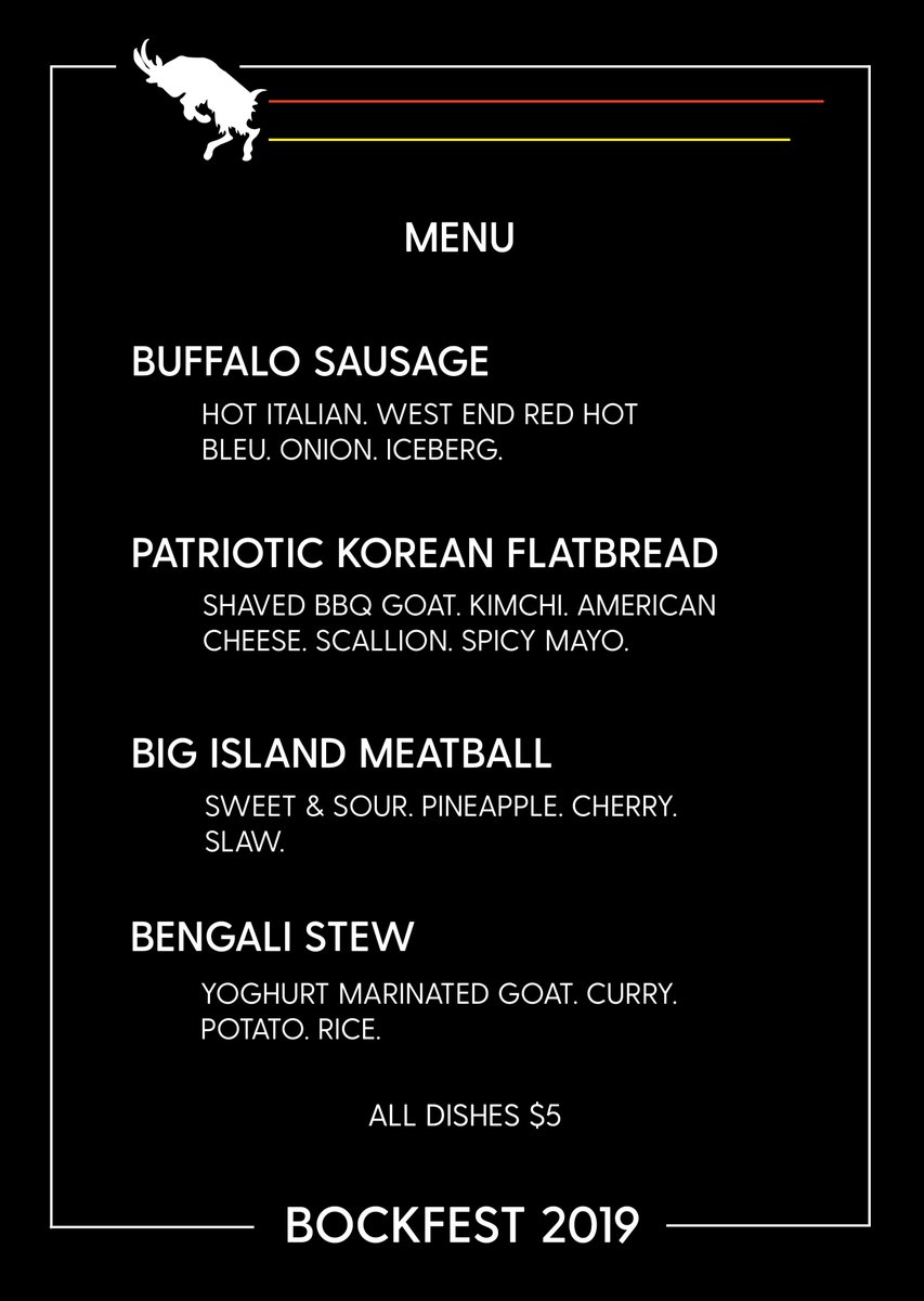 VIP &amp; Unlimited tickets may be sold out, but General Admission still gets you access to this mouth-watering menu from <a href="/MoxyNH/">Moxy</a> and <a href="/TheFranklin__NH/">The Franklin</a> w/ Matt Louis.

eventbrite.com/e/bockfest-201…