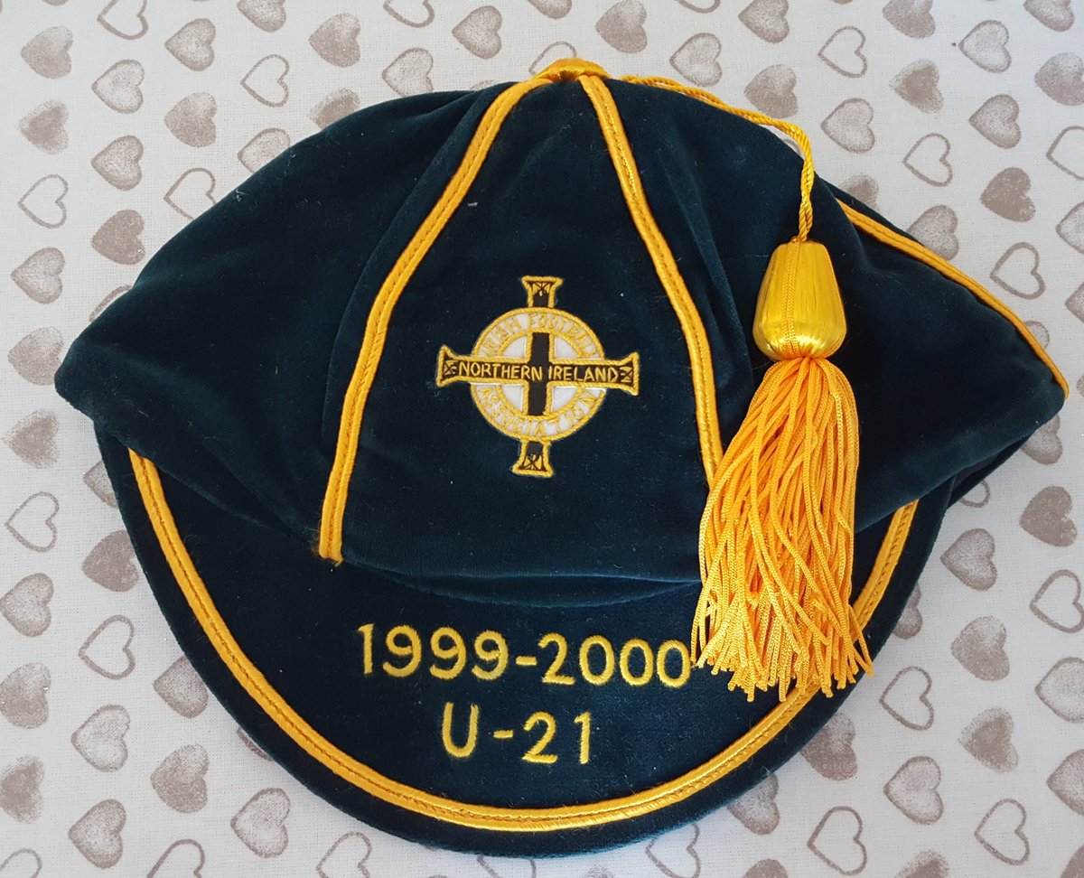 robcadams's tweet photo. Up for grabs: an OFFICIAL MATCH WORN SHIRT &amp; INTERNATIONAL CAP from former @premierleague @SpursOfficial @NorwichCityFC and @NorthernIreland international @Paulmcveigh77 in aid of @DementiaRev - hit me with your BEST OFFERS 
RTs appreciated https://t.co/oRz6igoXYb