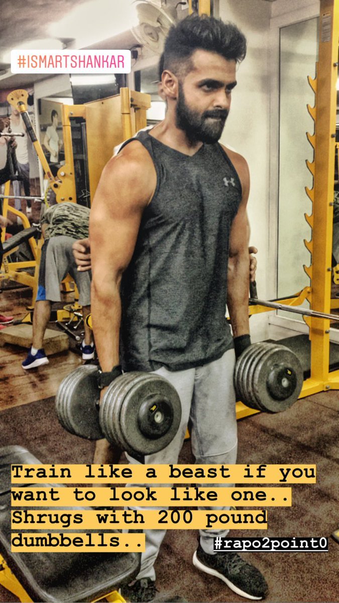 gyaneshwarisayz's tweet photo. Train like a beast if you want to look like one.. Shrugs with 200 pound dumbbells..
#isMARtshankar @ramsayz #RAM17π€―πͺπ»
#instagRAMstory https://t.co/wjBxhhiE5f