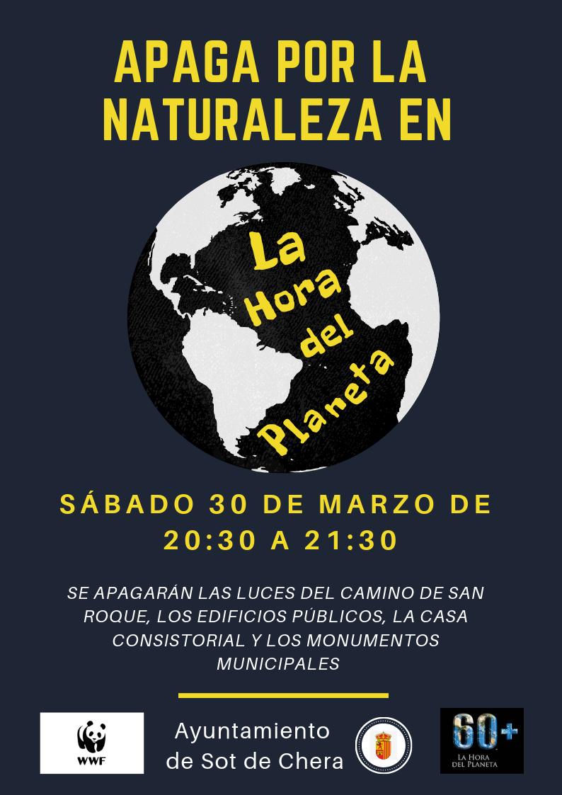 Apagamos la iluminación exterior del castillo y de la Iglesia, así como la del camino de la ermita de San Roque, entre las 20:30 y las 21:30 horas el próximo sábado 30 de marzo con motivo de la iniciativa: La hora del Planeta <a href="/WWFespana/">WWF España 🐼</a>