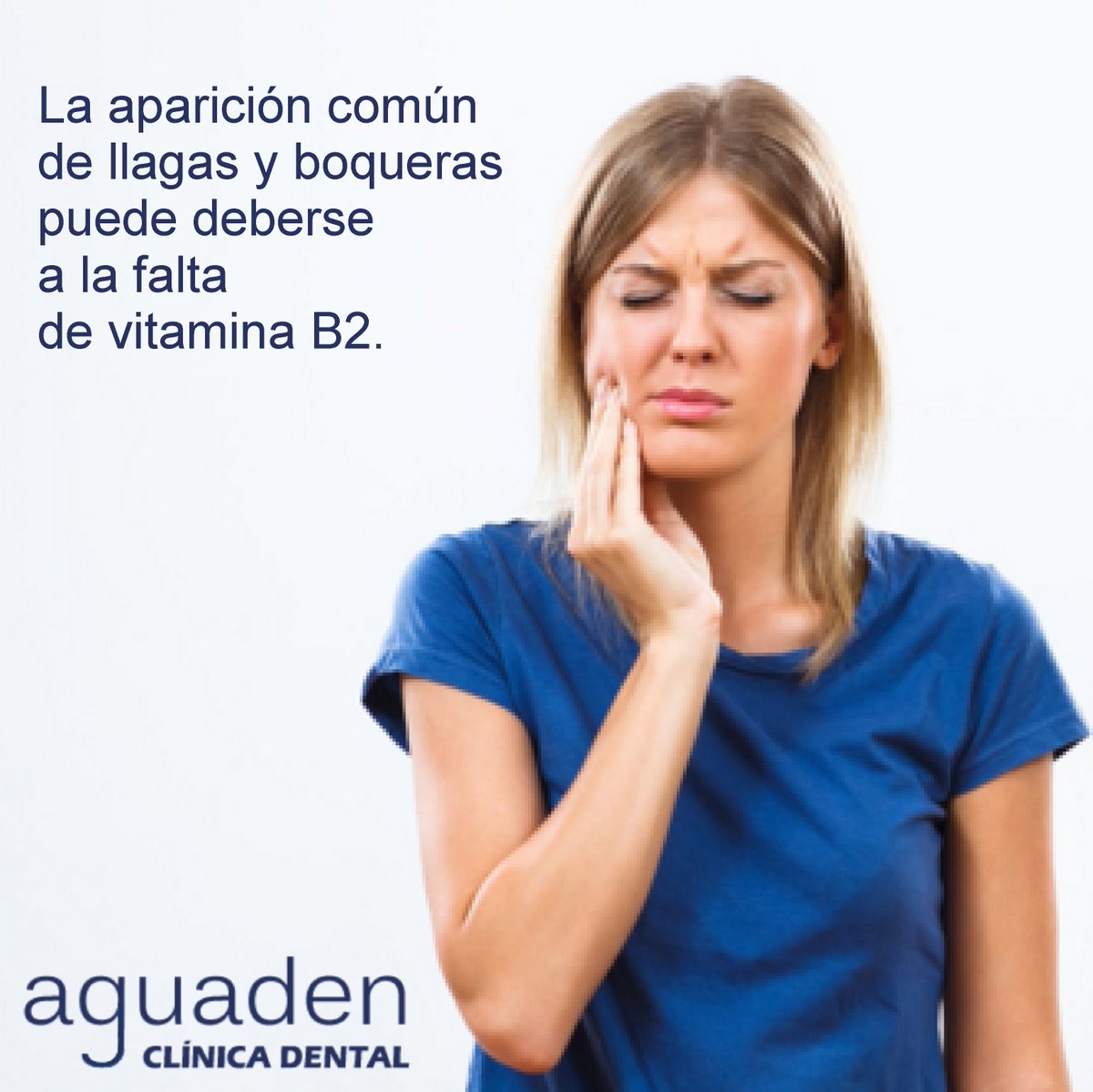 AGUADEN_DENTAL's tweet photo. 😱La aparición común de #llagas y #boqueras puede deberse a la falta de vitamina B2.
Si sufres últimamente estas molestias, deberías revisar tu alimentación, es más importante de lo que crees.
💻 https://t.co/dDYb2TUJXn https://t.co/LMePhLCzdk
