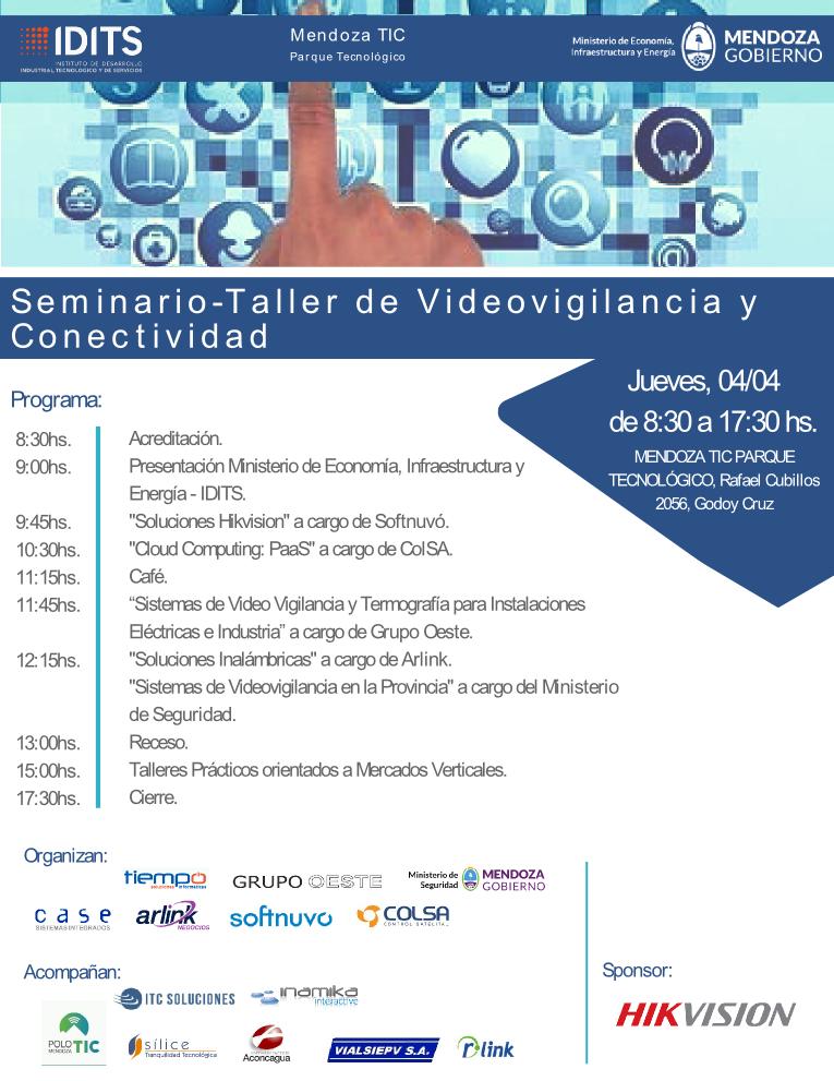 ParqueTIC's tweet photo. 04/04 Te esperamos en el 1° Seminario Taller de Videovigilancia y Conectividad.
Hora👉de 8:30 a 17:30hs
Lugar👉Edificio Central del @ParqueTic
Inscribite 👉https://t.co/7SCJ24uxs9
Organiza: @IDITSMza @MinSeg #Tiemposoft #Softnuvo #ColSA #CaseSA #GrupoOeste #ArlinkNegocios https://t.co/RXIK7cIbMM