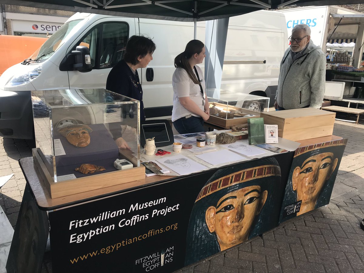 Perfect weather for our #egyptiancoffins #popupmuseum <a href="/WisbechMarket/">Wisbech Market</a> today. <a href="/WisbechCouncil/">Wisbech Town Council</a> <a href="/FitzMuseum_UK/">Fitzwilliam Museum</a> <a href="/Cambridge_Uni/">Cambridge University</a>