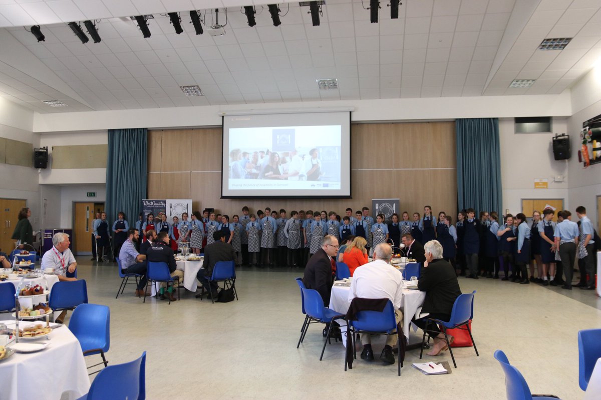 HospitalityTC's tweet photo. What an incredible afternoon tea made and served by the students from Budehaven School. We’ve seen a real talent across the kitchen and front of house - well done all! @BudehavenFood https://t.co/UfQG5ePSvp