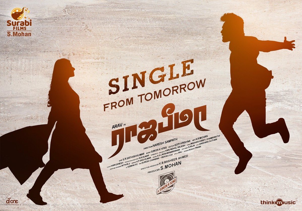 aravindvikram31's tweet photo. #RajaBheema #arav #AshimaNarwal #simonkking #surabifilms #singlefromtomorrow #thinkmusic
@ChennaiTimesTOI @behindwoods @galattadotcom @igtamil @SuryanFM @SurabiFilms https://t.co/NEFJpdWb45